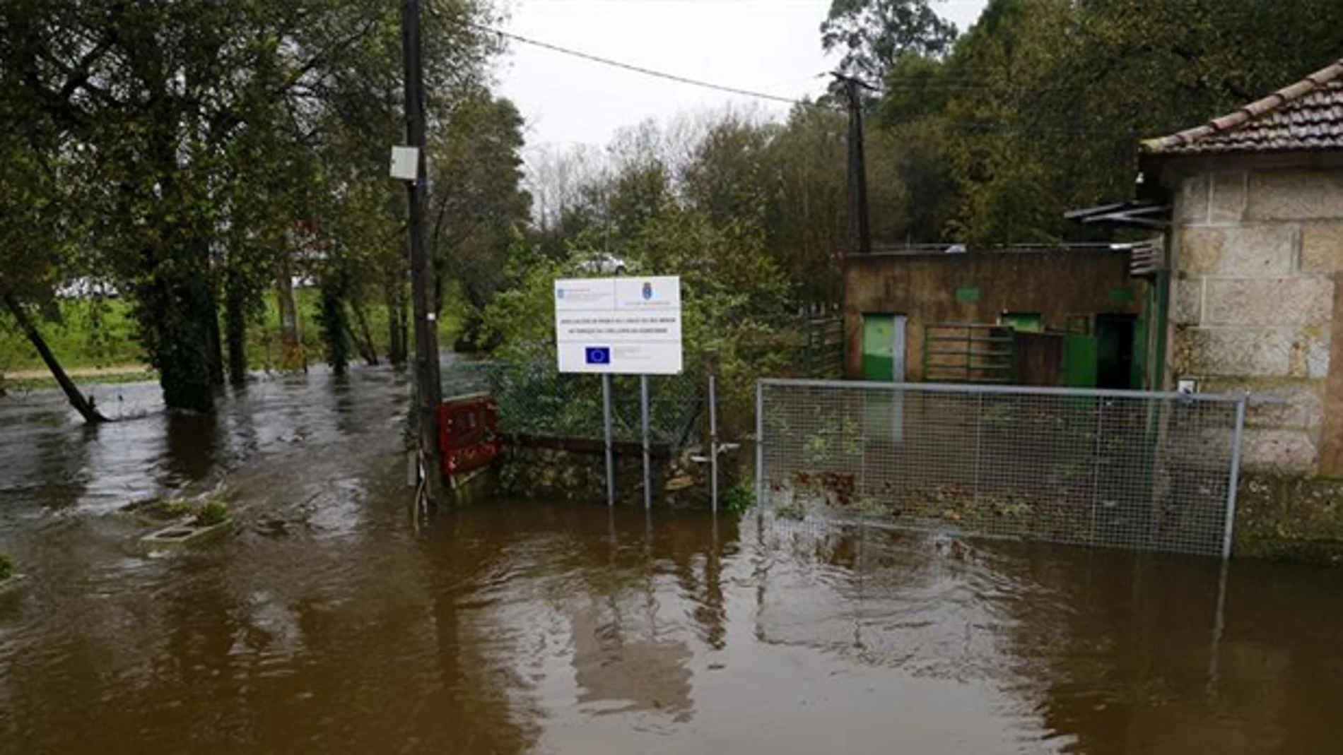 Inundaciones en la zona del Ayuntamiento de Gondomar