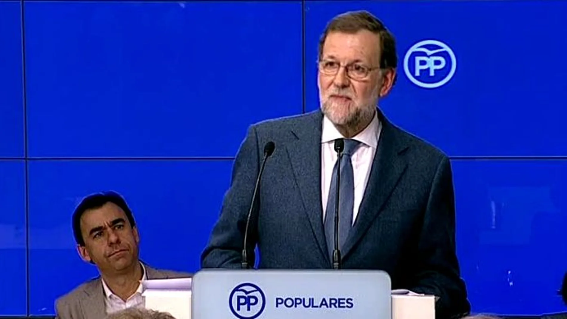Mariano Rajoy habla ante los medios