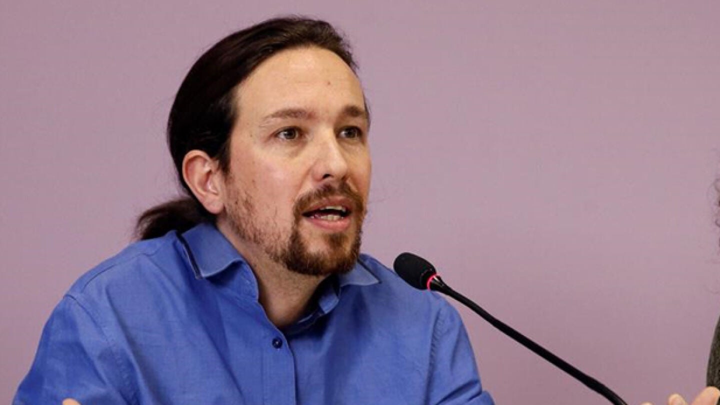 Pablo Iglesias ante los medios de comunicaci&oacute;n