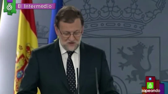 Mariano Rajoy, en un vídeo manipulado de El Intermedio Mariano Rajoy, en un vídeo manipulado de El Intermedio