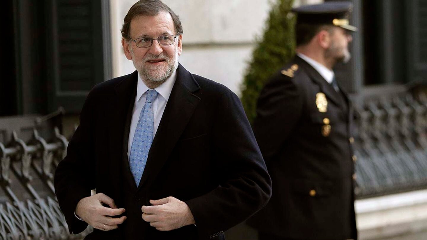 Mariano Rajoy a su llegada al Congreso de los Diputados