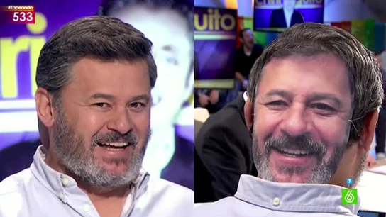 Miki Nadal habla con su reverso Miki Nadal habla con su reverso