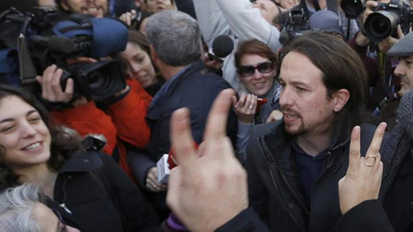 Pablo Iglesias a la salida del Congreso Pablo Iglesias a la salida del Congreso