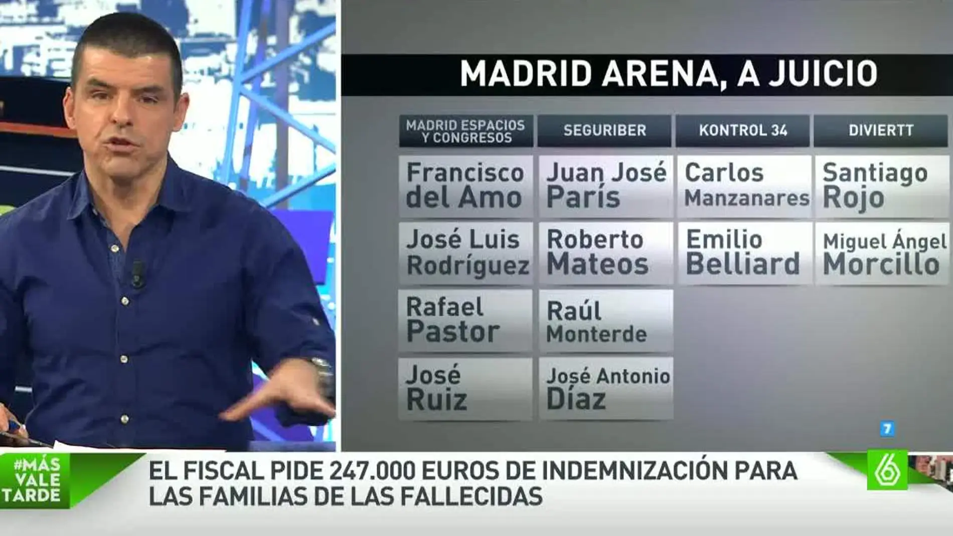 Manu Marlasca, sobre los acusados del Madrid Arena
