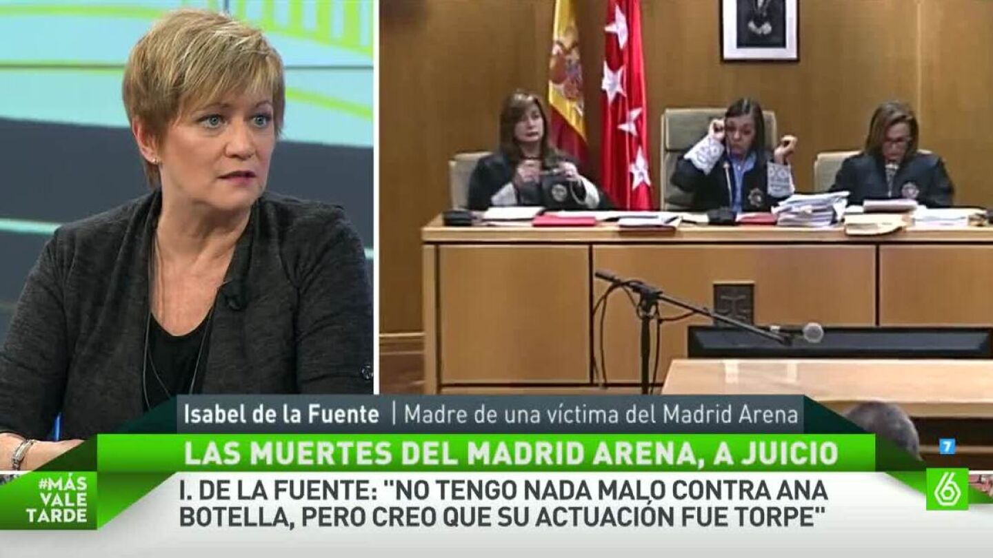 Isabel de la Fuente, Madre de una v&iacute;ctima del Madrid Arena