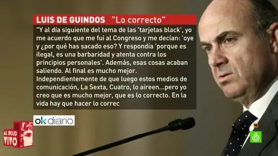 Luis de Guindos, ministro de Economía en funciones Luis de Guindos, ministro de Economía en funciones