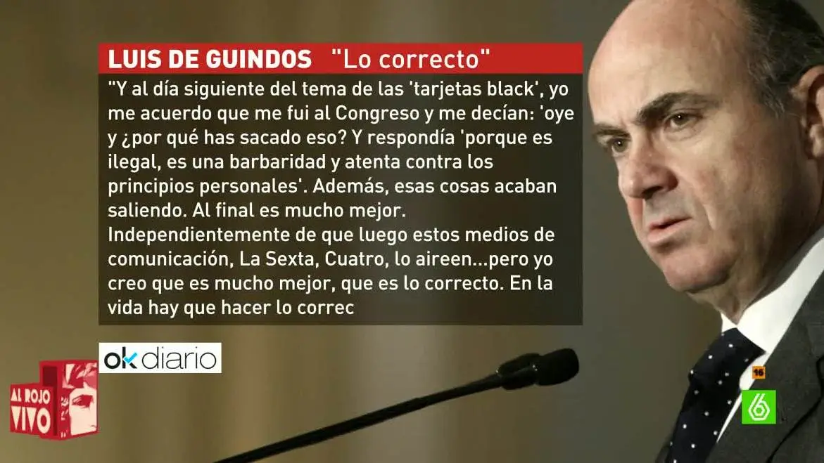 Luis de Guindos, ministro de Economía en funciones