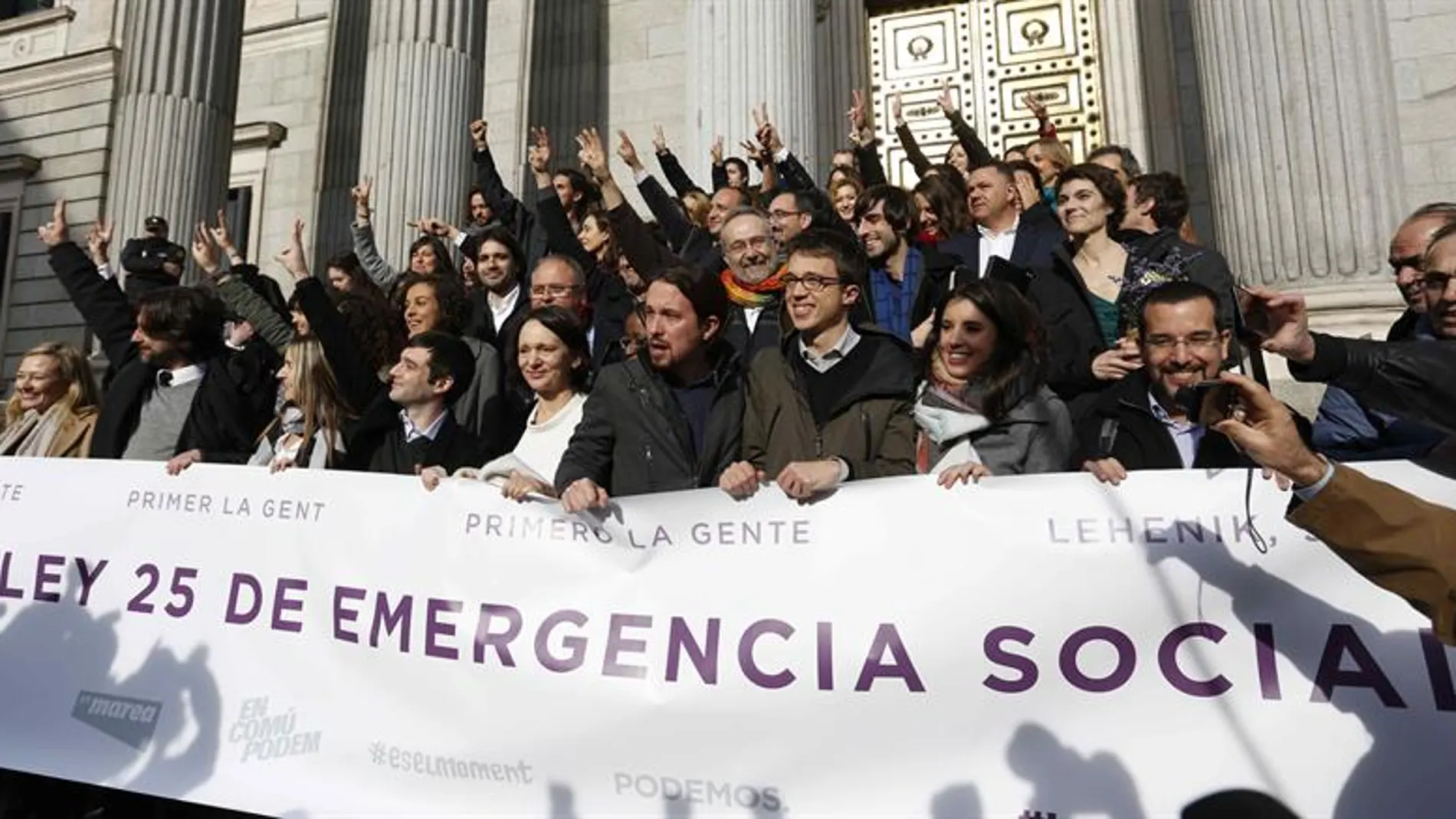 Los 69 dipitados de Podemos en el Congreso de los Diputados