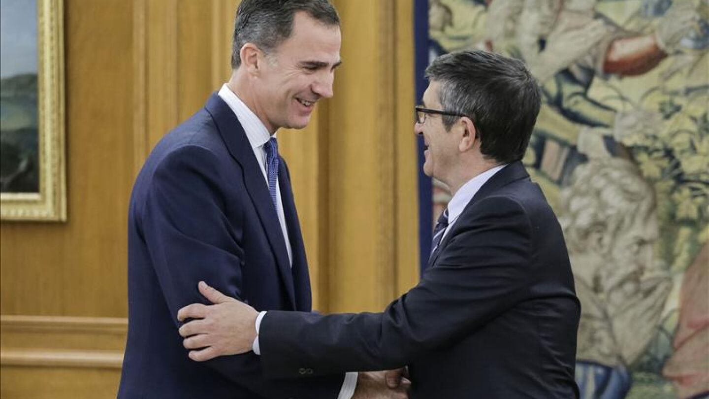 Patxi L&oacute;pez se re&uacute;ne con Felipe VI en Zarzuela