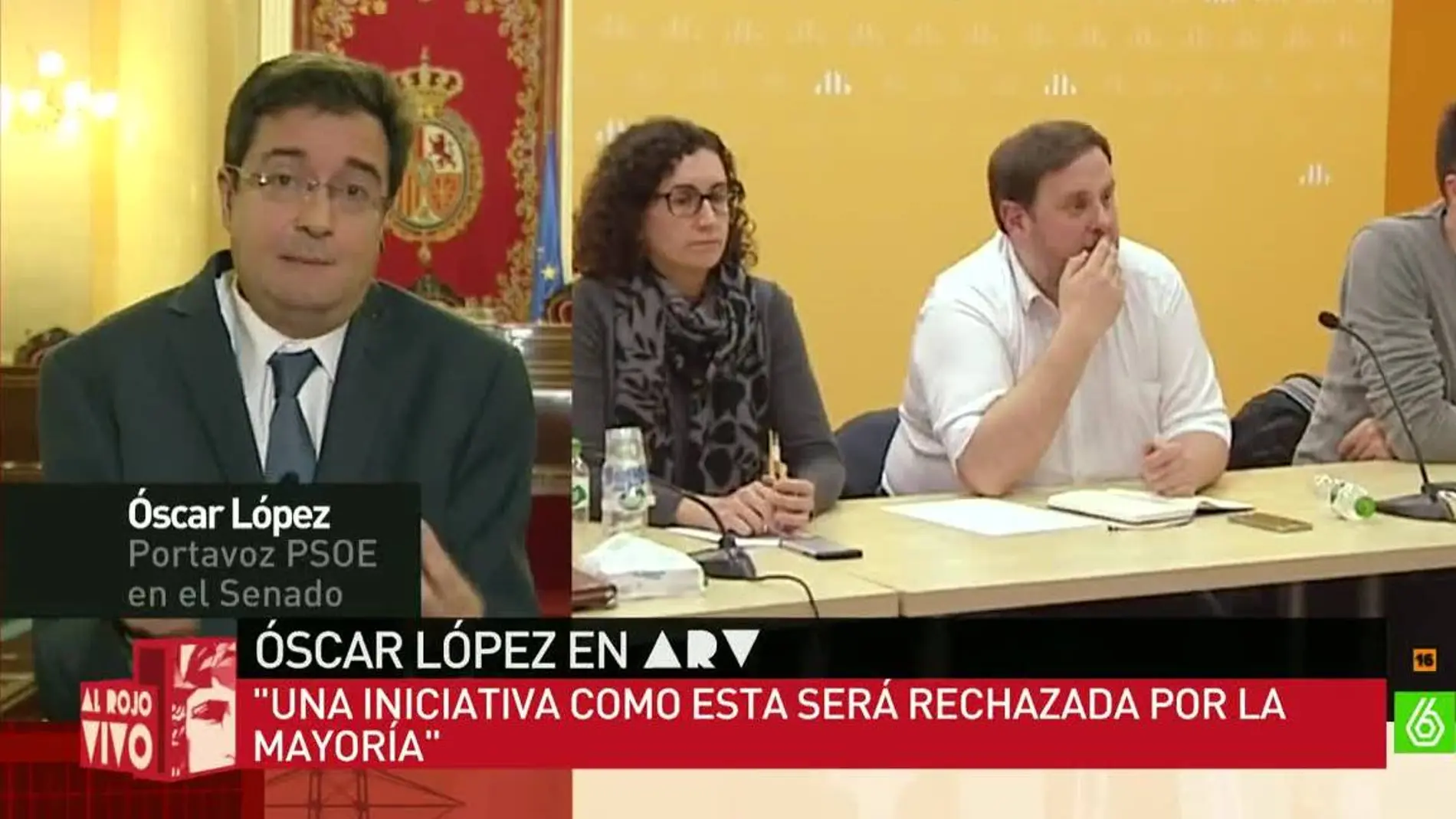 Óscar López, portavoz del PSOE en el Senado