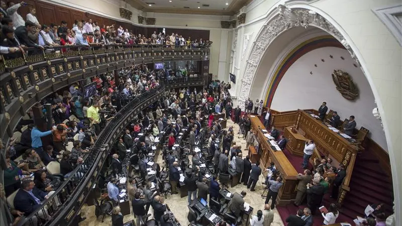 Vista general del hemiciclo de la Asamblea Nacional de Venezuela