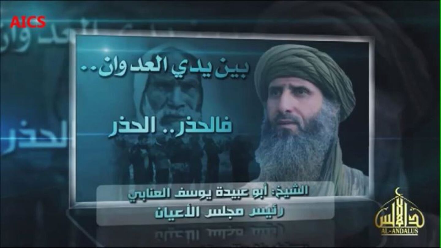 Fotograma del v&iacute;deo difundido por Al Qaeda
