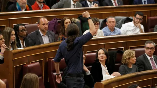 Pablo Iglesias, en el Congreso de los Diputados Pablo Iglesias, en el Congreso de los Diputados