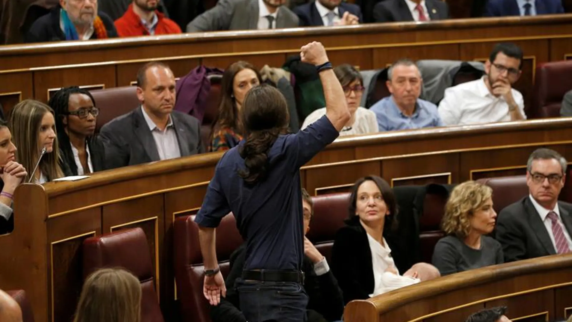Pablo Iglesias, en el Congreso de los Diputados