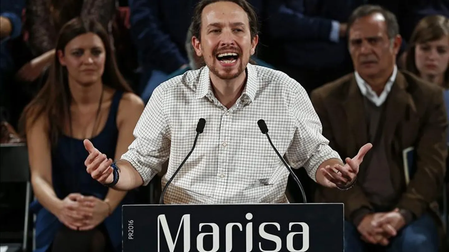Pablo Iglesias apoyando a al Bloque de Izquierdas en Portugal Pablo Iglesias apoyando a al Bloque de Izquierdas en Portugal