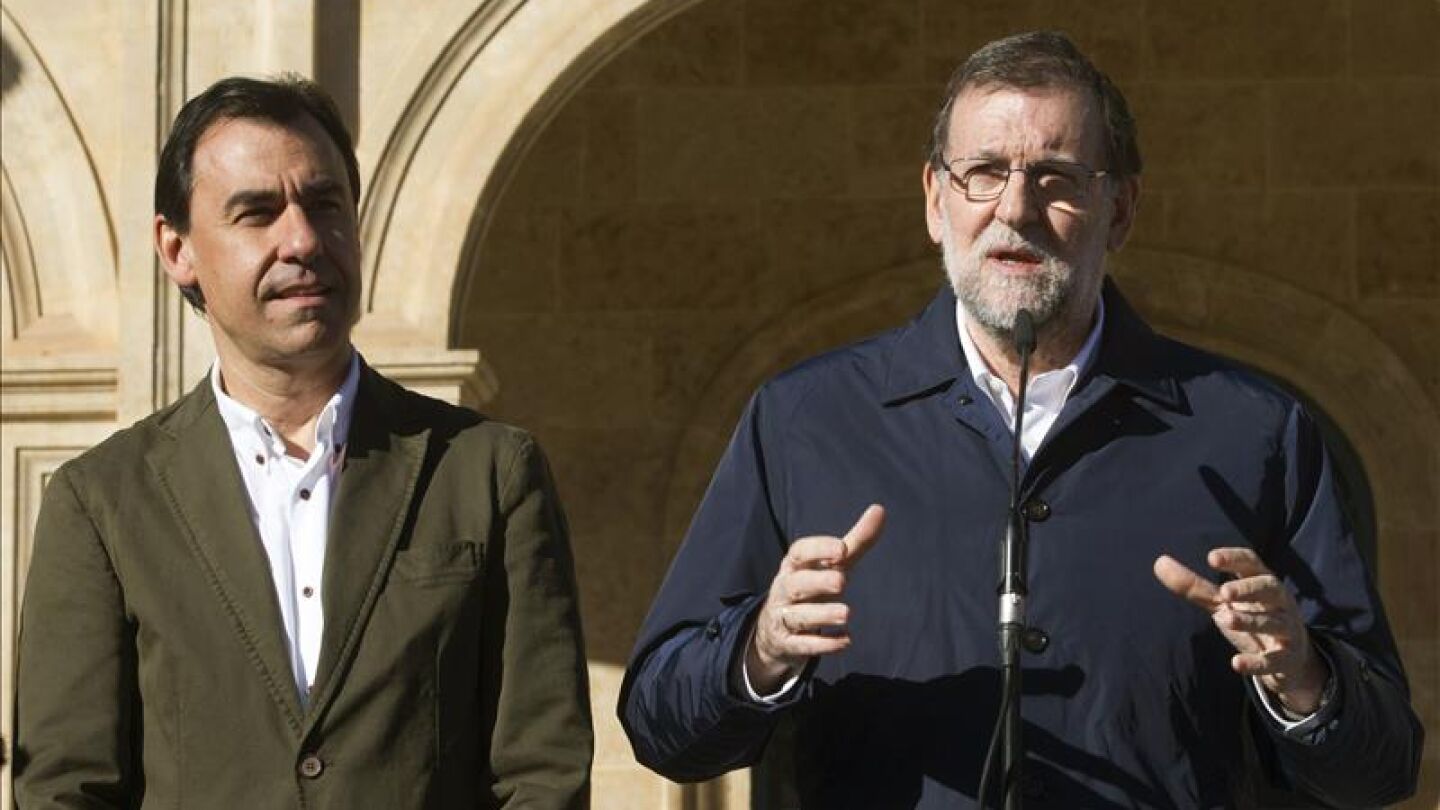 Mariano Rajoy con Ma&iacute;llo en Zamora