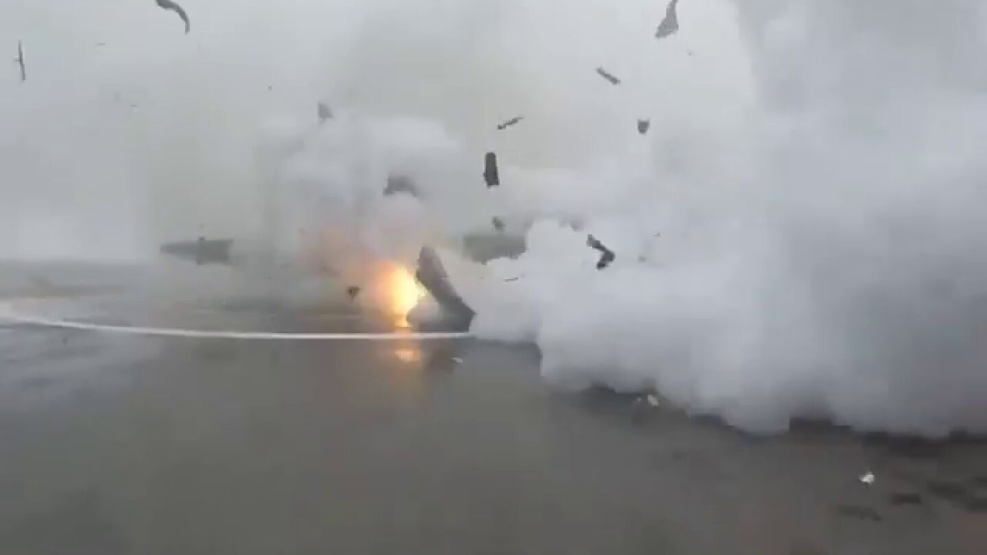 Explosi&oacute;n del cohete Falcon