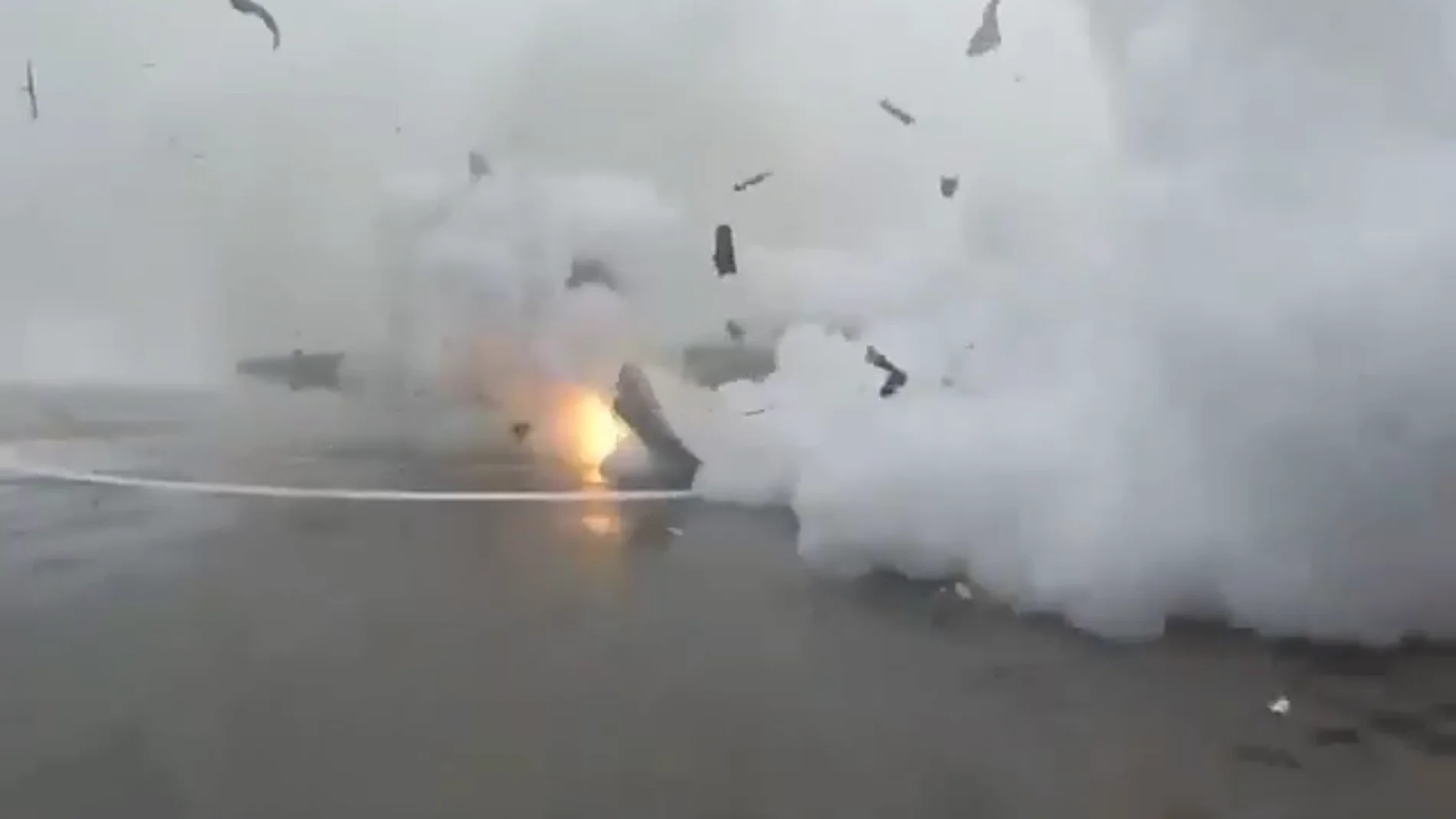 Explosión del cohete Falcon