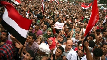 Imagen protestas en Egipto en 2011