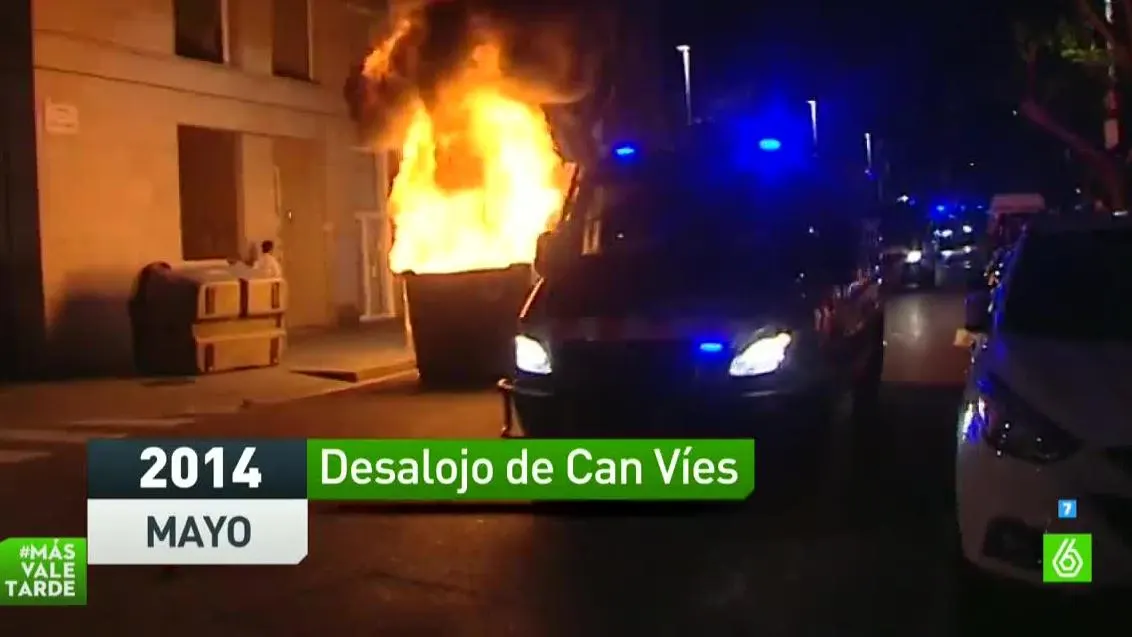 Desalojo de Can Víes, en 2014 Desalojo de Can Víes, en 2014
