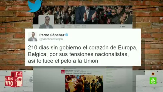 Tweet de Pedro Sánchez, en 2011 Tweet de Pedro Sánchez, en 2011