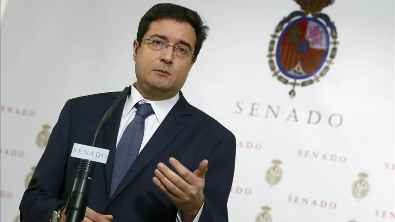 El portavoz del PSOE en el Senado, Óscar López