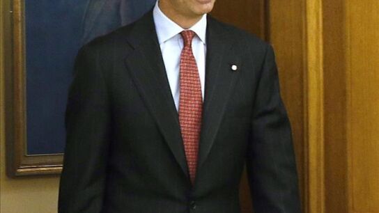 El rey Felipe durante una audiencia.
