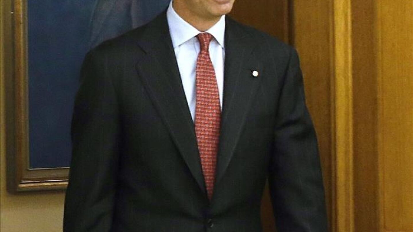 El rey Felipe durante una audiencia.