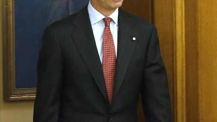 El rey Felipe durante una audiencia.