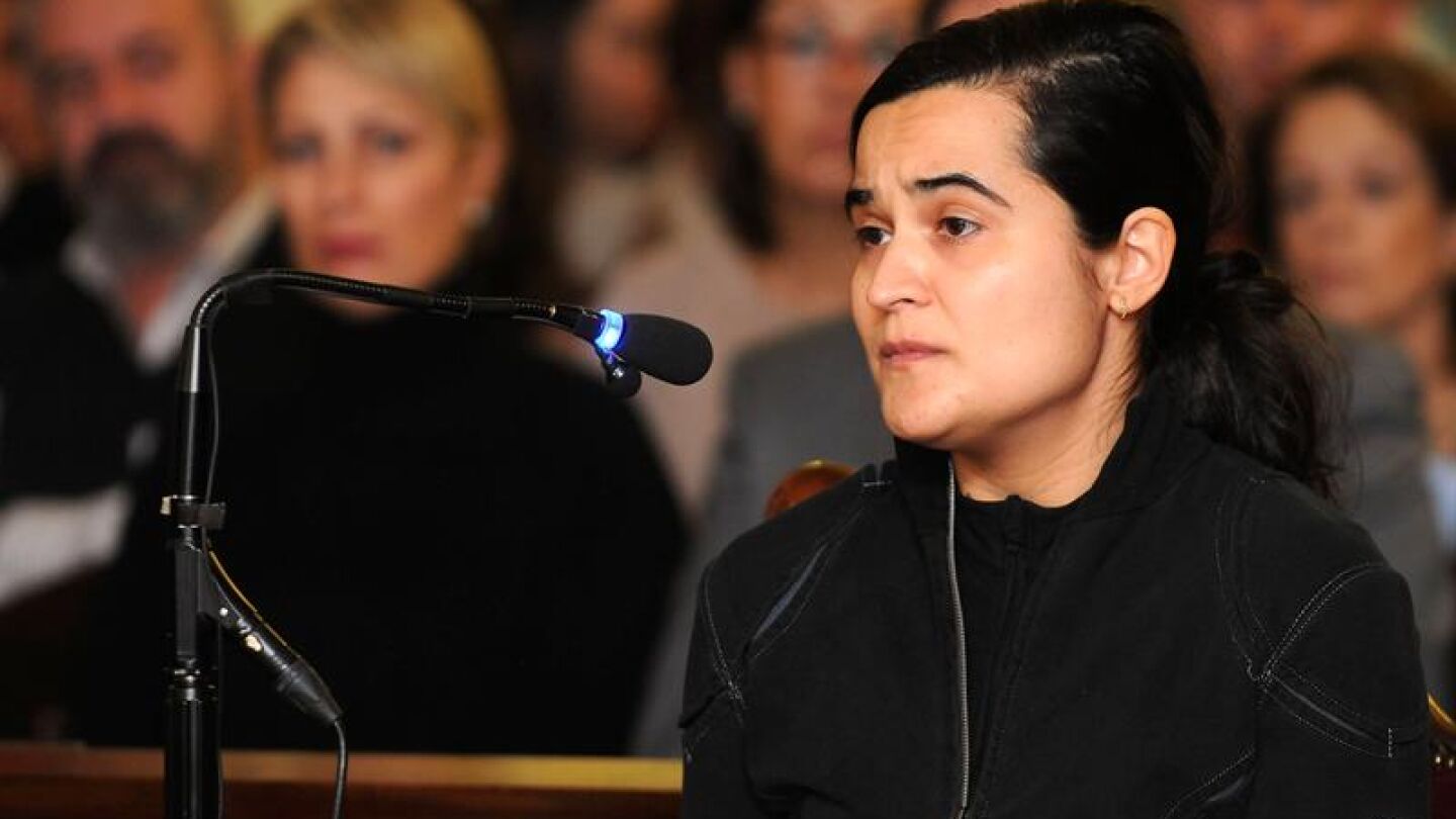 Triana Mart&iacute;nez declara durante el juicio por Isabel Carrasco