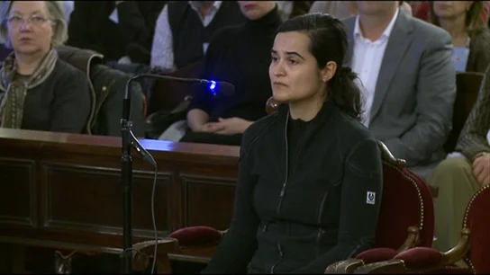 Triana Martínez, en la segunda sesión del juicio Triana Martínez, en la segunda sesión del juicio