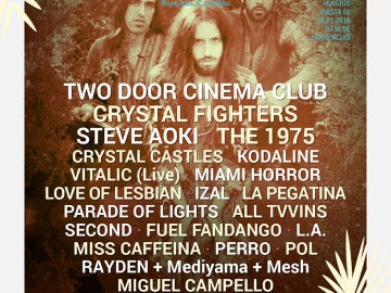 Cartel Arenal Sound 2016 Cartel Arenal Sound 2016