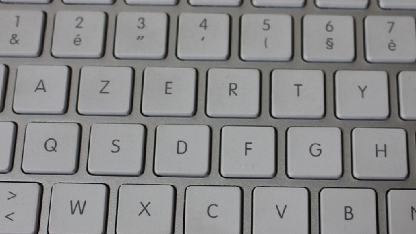 Imagen del teclado Azerty