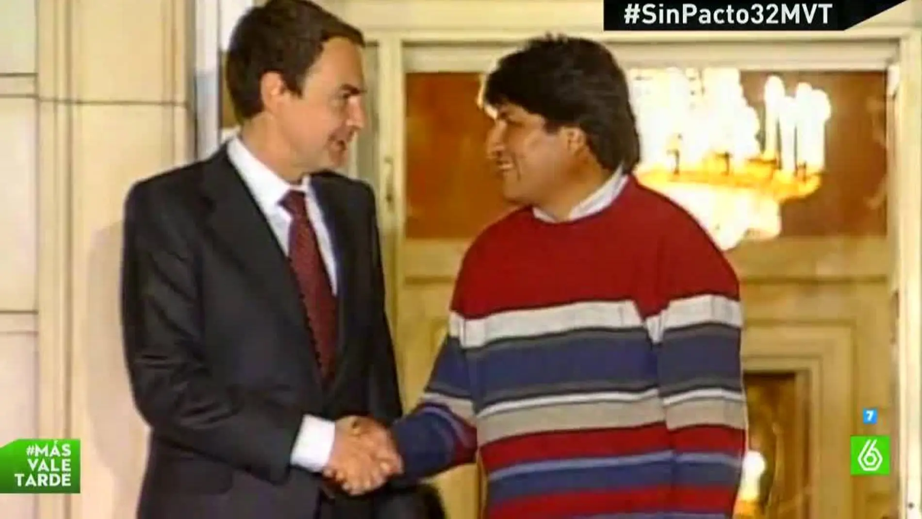 Zapatero, con Evo Morales
