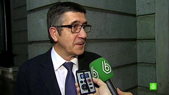 Patxi L&oacute;pez habla con laSexta