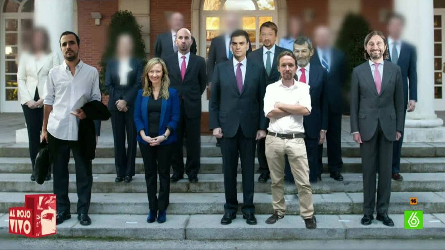 Hipot&eacute;tica foto de Gobierno con un pacto entre PSOE y Podemos