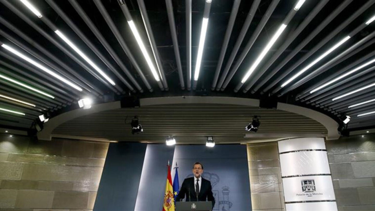 Mariano Rajoy en rueda de prensa