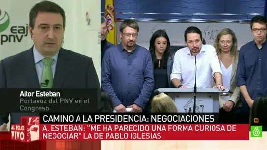 Aitor Esteban, portavoz del PNV en el Congreso Aitor Esteban, portavoz del PNV en el Congreso
