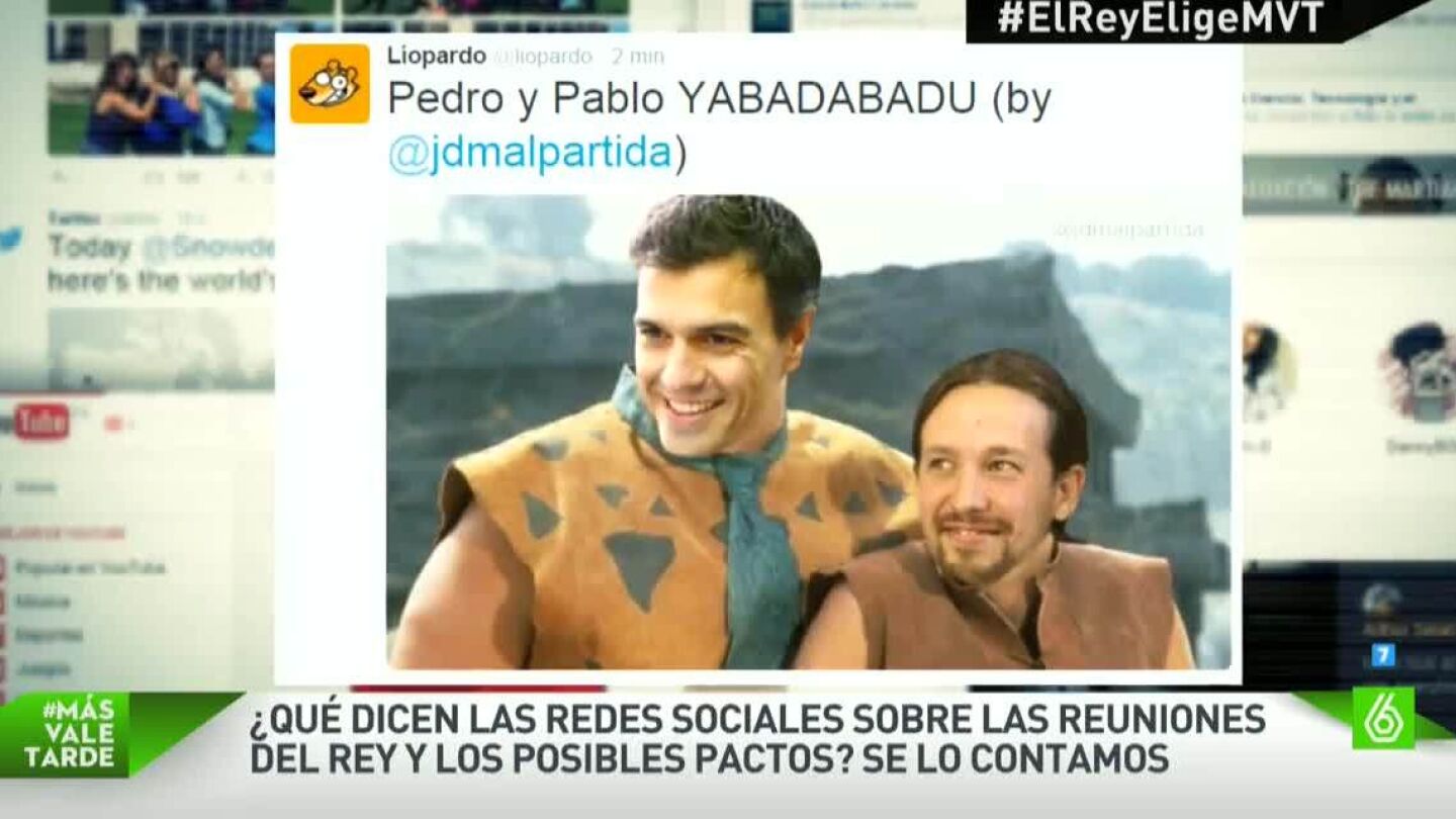 Pedro S&aacute;nchez y Pablo Iglesias, convertidos en memes 