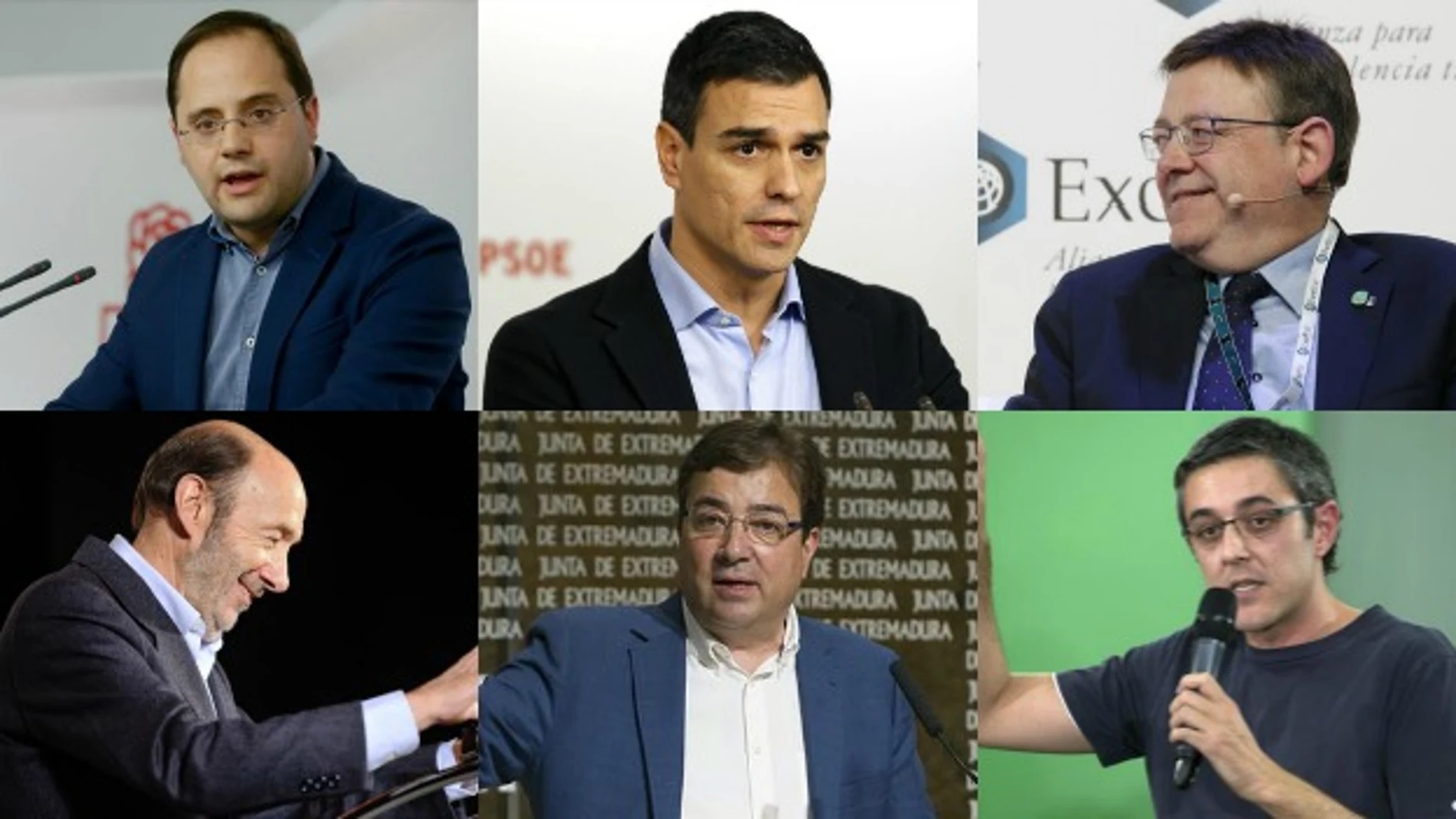 Líderes del PSOE