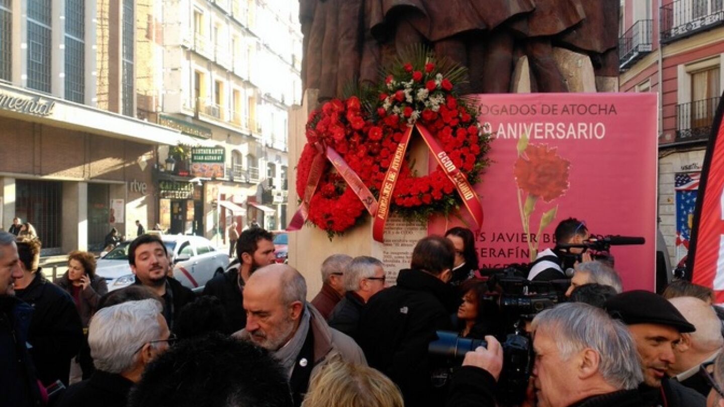 Homenaje por el 39&ordm; aniversario del atentado de Atocha 55 