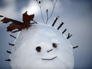 Muñeco de nieve en Nueva York Muñeco de nieve en Nueva York