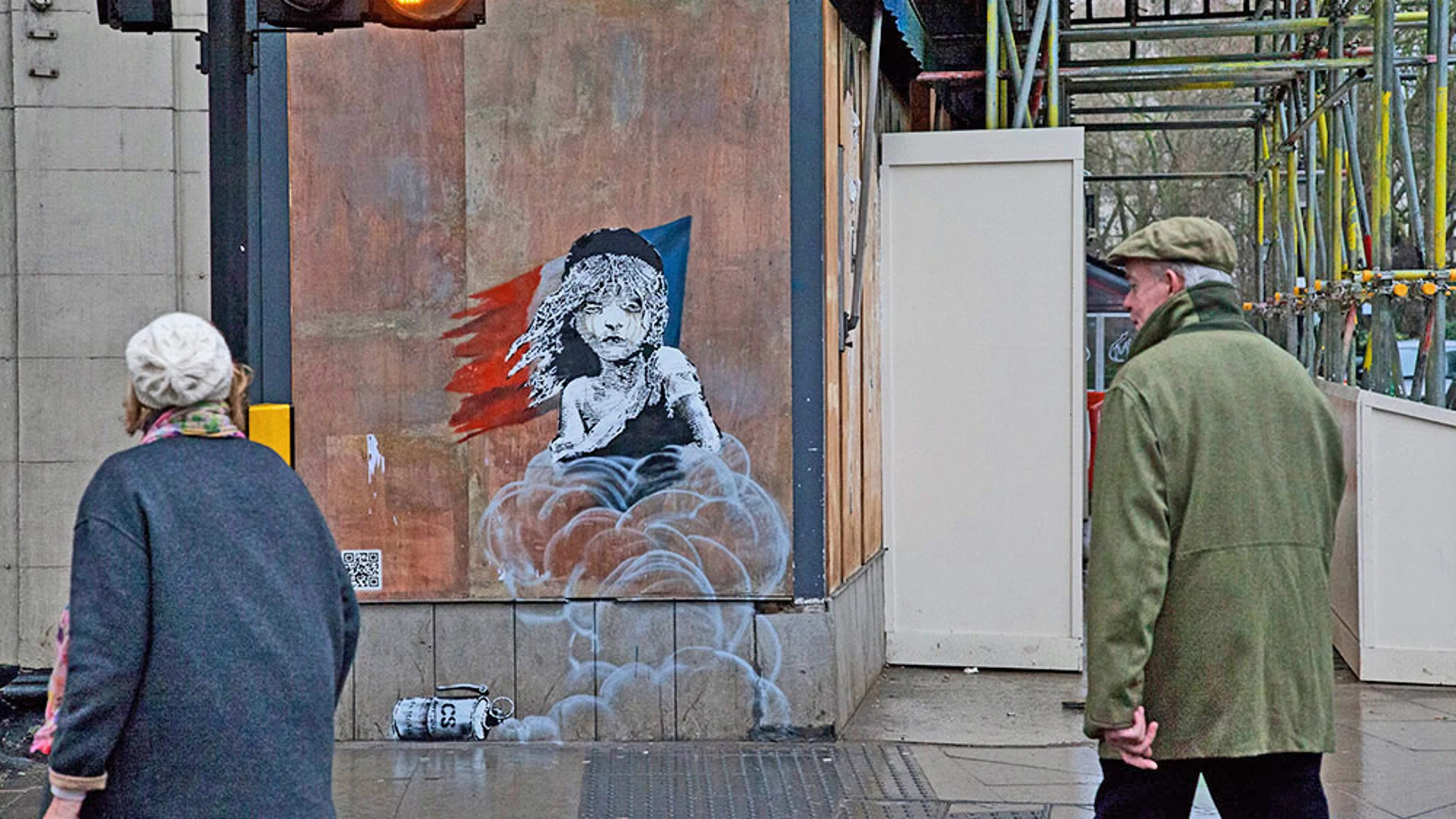 Imagen del nuevo grafiti de Bansky Imagen del nuevo grafiti de Bansky
