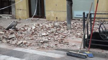 Desperfectos causados por el terremoto que ha afectado a Melilla