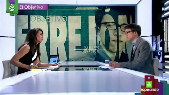 Ana Pastor entrevista a Íñigo Errejón, en El Objetivo Ana Pastor entrevista a Íñigo Errejón, en El Objetivo