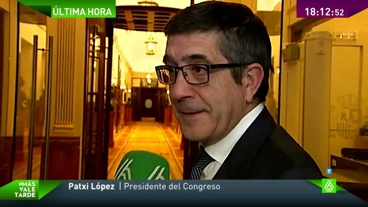 Patxi López habla con laSexta Patxi López habla con laSexta
