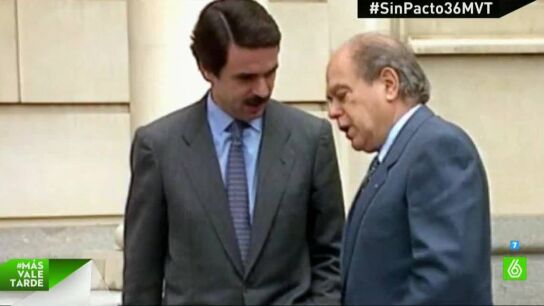 Jos&eacute; Mar&iacute;a Aznar y Jordi Pujol
