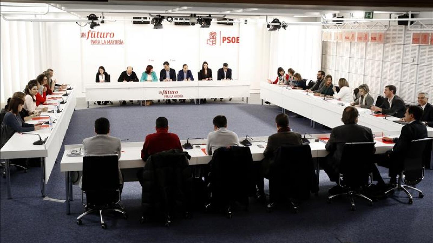 Reuni&oacute;n de la Ejecutiva Federal del PSOE 