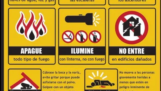 Guía sobre cómo actuar durante un terremoto Guía sobre cómo actuar durante un terremoto