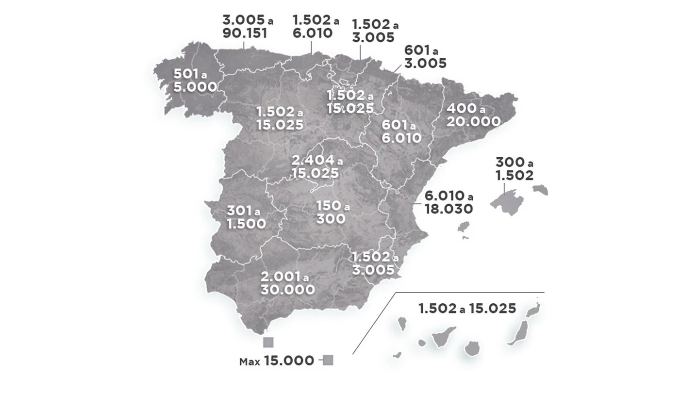 Mapa de las sanciones por abandono animal en España Mapa de las sanciones por abandono animal en España
